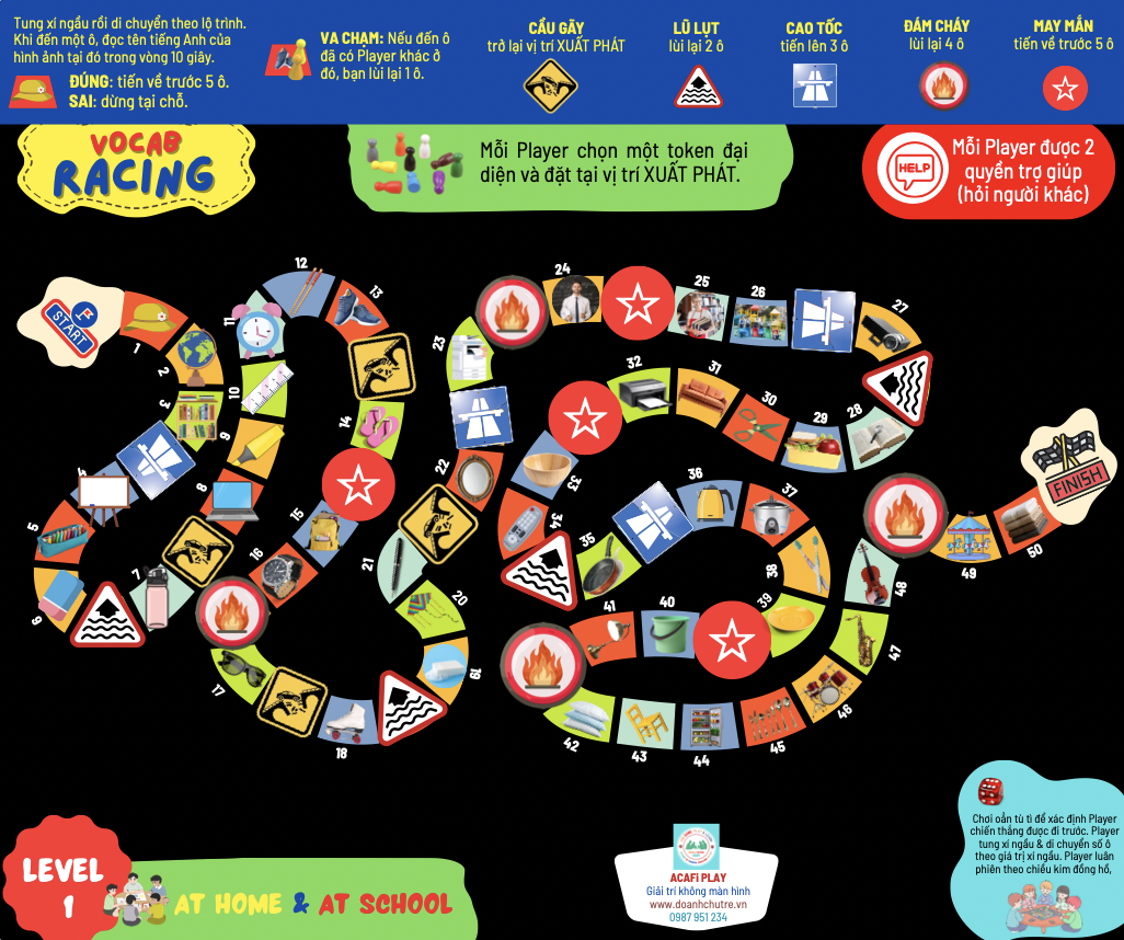 Combo 3 VOCAB RACING (6+ tuổi)