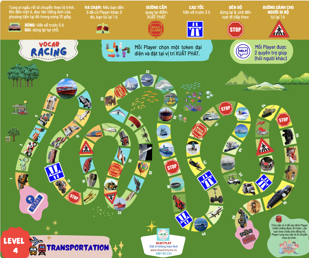 Combo 2 VOCAB RACING (6+ tuổi)